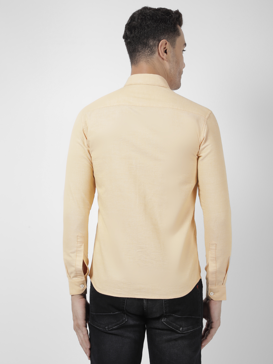 Numero Uno Men Solid Orange Shirt